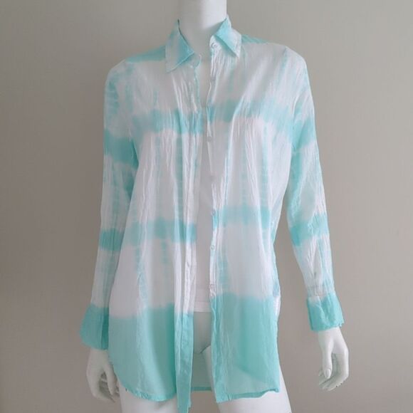 LETARTE Apres Soleil Button-Down Oversized Shirt Size Small - Picture 3 of 10